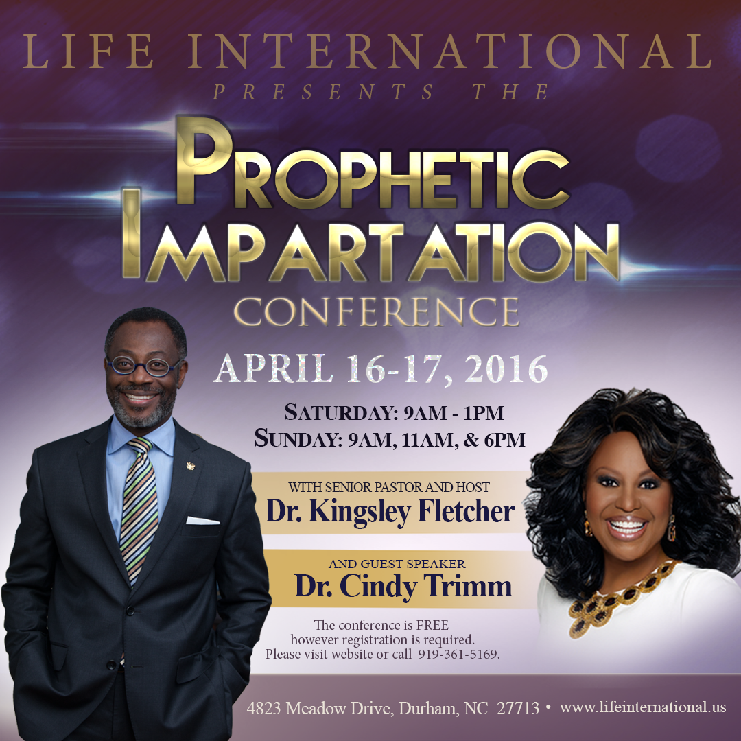 trimm 2016 cindy Impartation  International Prophetic  Life Conference